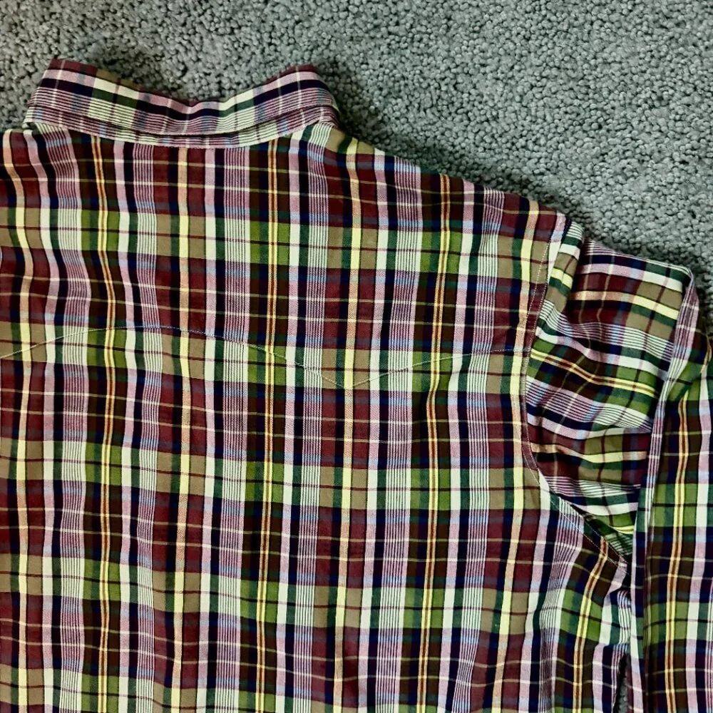 Vintage Polo Ralph Lauren RL Western Plaid Shirt- Men's Size XL - VERY Good Cond